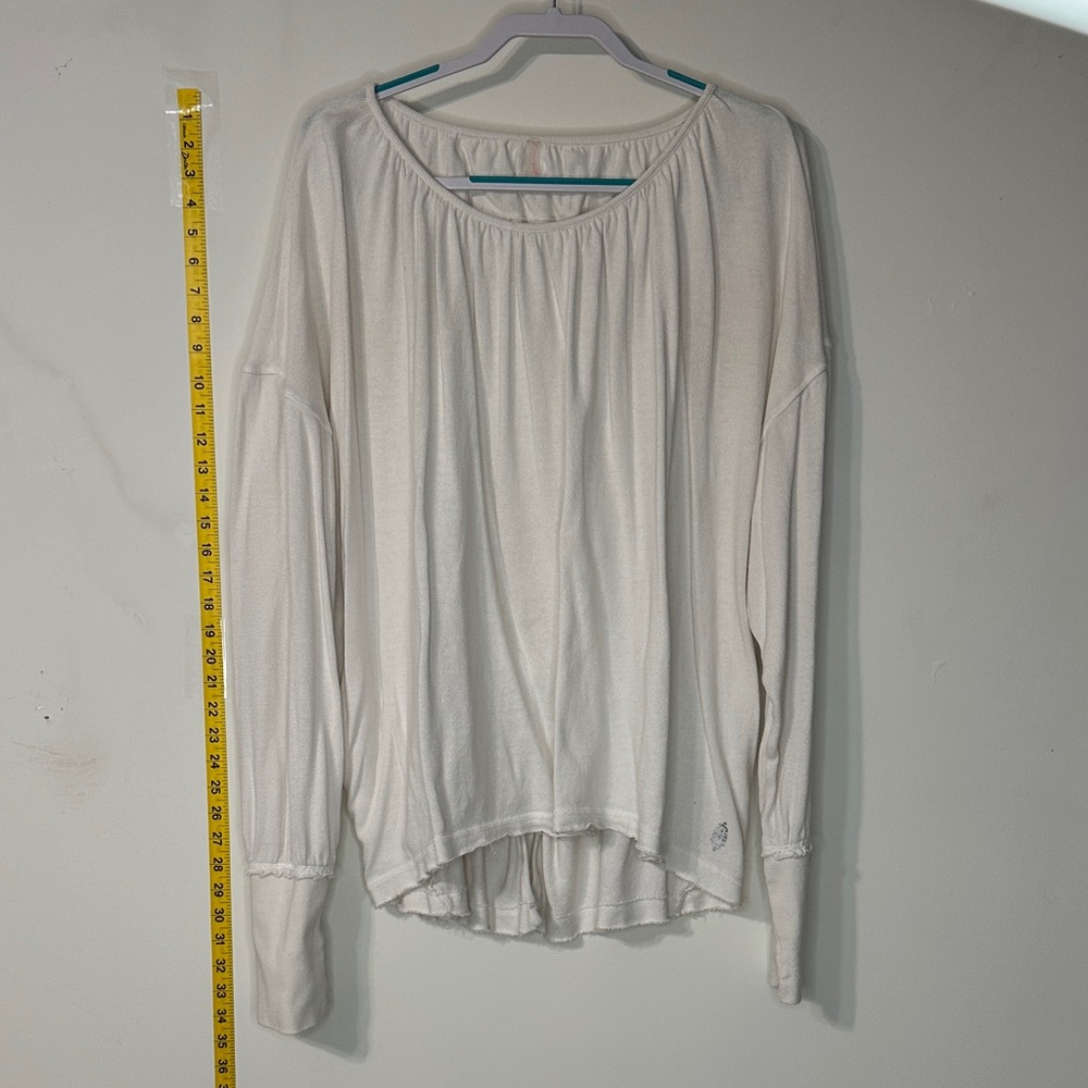 FP Movement by Free People Cream Long Sleeve Top